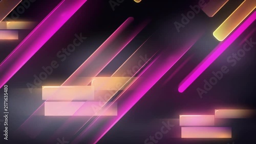 Bright glowing pink diagonal lines ideal for modern digital technology presentation backgrounds