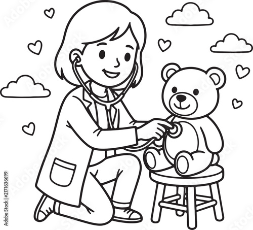 Happy woman and child sitting together, smiling hugging