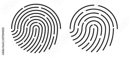 Fotografie Fingerprint Identification and Biometric Security Collection with Digital Authen