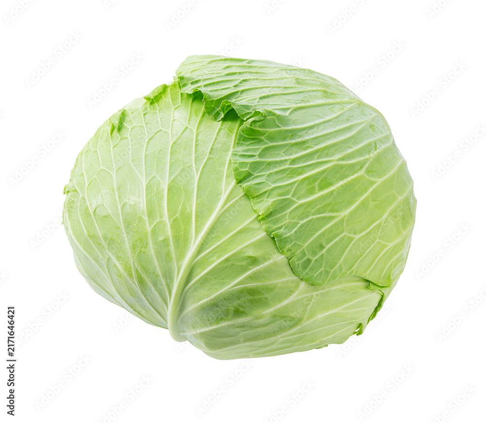 Fototapeta premium Cabbage on a white background