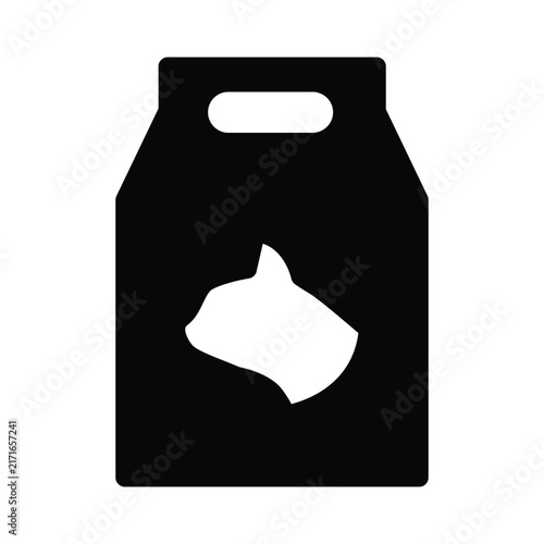 pet food solid icon vector design good for web or mobile app
