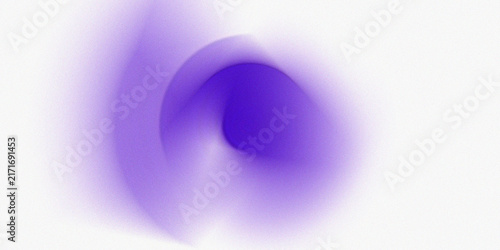 Vibrant purple swirl on clean white background with grainy texture.
