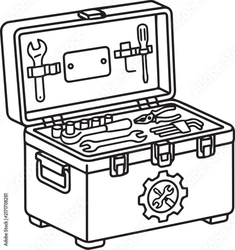 Open Toolbox with Professional Repair Tools