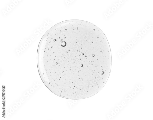 Transparent skin care liquid texture.