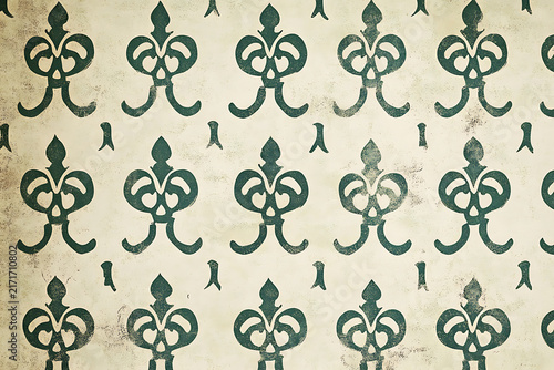 Vintage floral pattern with delicate botanical decorative elements.