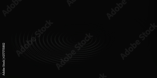 Dark minimal ripple waves concentric circular background subtle grayscale.