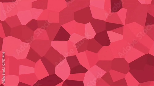 Abstract red polygonal mosaic background with dynamic geometric shapes