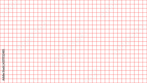 Clean Red Grid Background Pattern – Minimal Square Line Texture, White Graph Paper Style Grid for Design, Layout, Template, UI, Blueprint and Creative Background Use