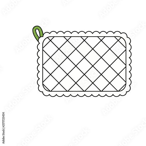 Quilted Pot Holder with Loop