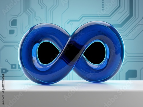 Blue Eye Glasses and Protective Goggles on Blue Background for Swimming Sport Vision Optical Eyewear 3D Illustration Isolated Design