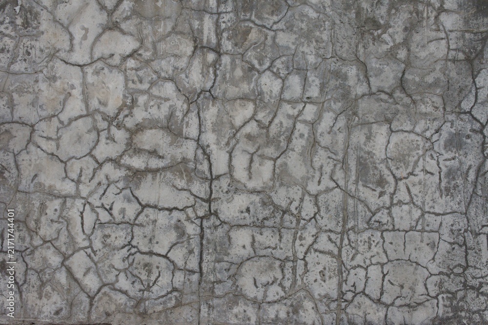 Fototapeta premium Old Cracked Loft Cement Surface Background