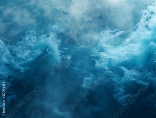 Blue Swirling Cloudy Water Abstract Texture