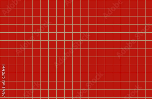 Red grid pattern vector background with thin light lines