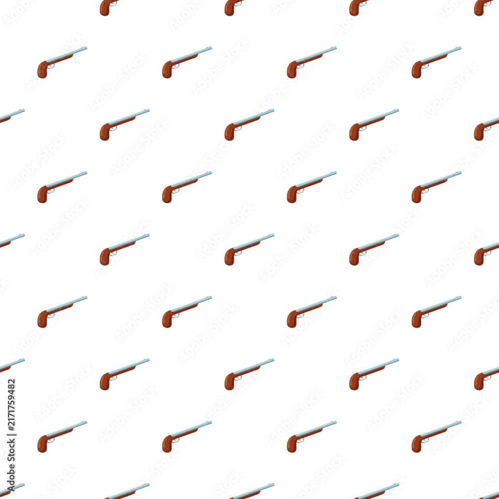 Naklejka premium Antique colonial musket firearms creating a seamless background pattern