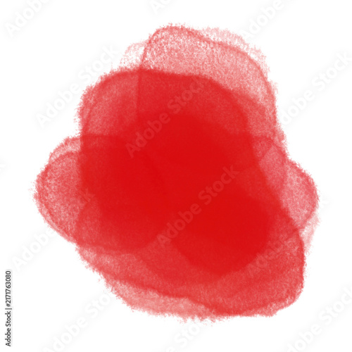 red lipstick isolated on white