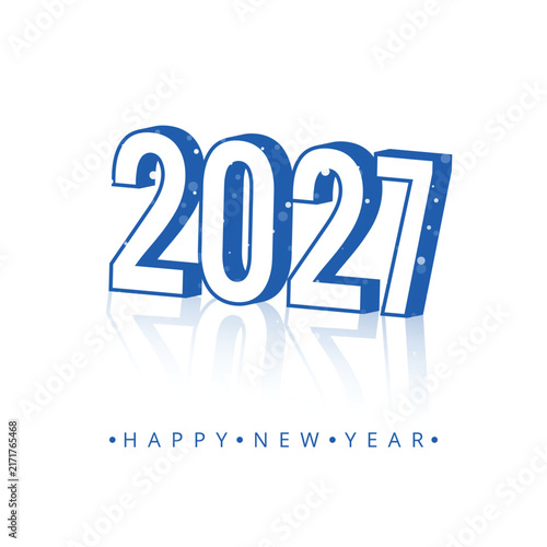 White background for 2027 new year card