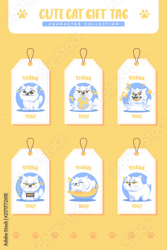 cute cat tag cartoon collection 1