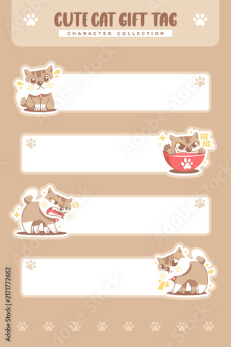cute cat bookmark collection 5