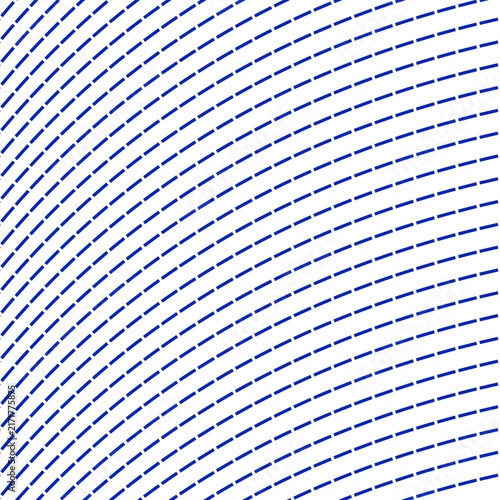 Tapety artystyczne Blue Curved Dash Line Pattern Background