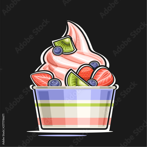 Vector Frozen Yogurt
