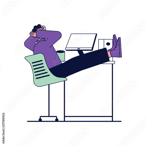 Office and Remote Work People Illustration