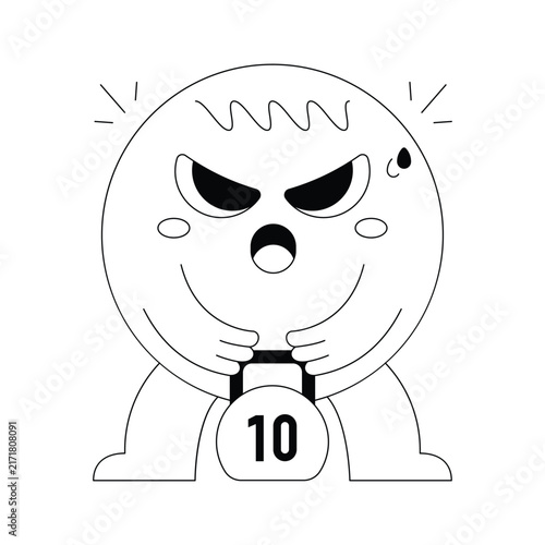 Weight lifting Vector Ilustration Eps 10 File