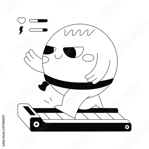 Treadmill Vector Ilustration Eps 10 File