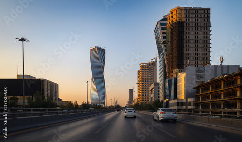 Downtown Riyadh at sunrise