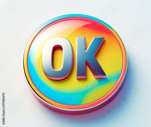Vibrant, glossy button displays 