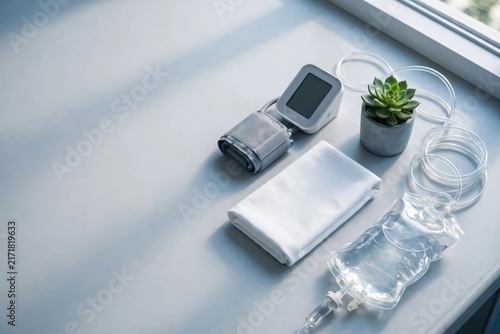 Wellness Essentials: Tech, Skincare, and Self-Care Flat Lay