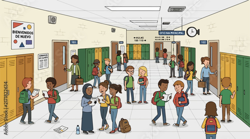 First Day of School at High School