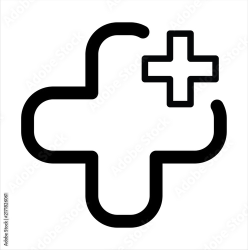 Medical Cross Plus Symbol Icon
