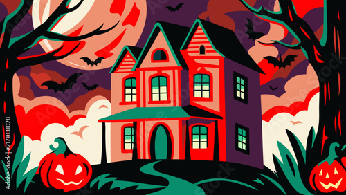 house in the night