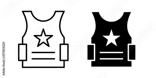 Foto Bulletproof vest icon