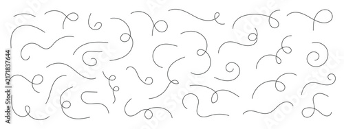 Konstfotografi Hand drawn wavy squiggle line