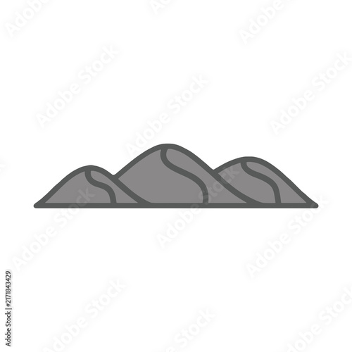 Stylized sand dunes illustration