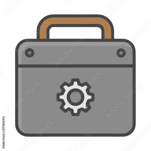 Toolbox with gear icon