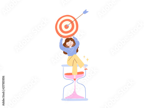 Принти на полотні Having good time management skills or being highly capable at work