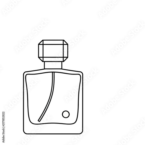 Perfume bottle outline