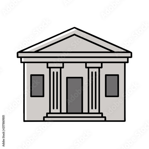 Obraz na płótnie Building with columns and pediment