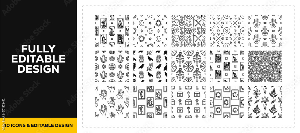 Fototapeta premium flat vector illustration line art icon bundle set design representing circular botanical mandalas floral patterns and organic ornaments for creative branding and craft ui ux