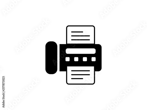 Fotografie Printer and fax icon for applications websites office software document manageme