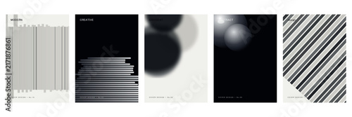 Minimalist black sphere blur gradient background, Soft abstract monochrome shadow poster template, Defocused dark circular orb wallpaper design, Contemporary black and white flyer cover, Simple geomet