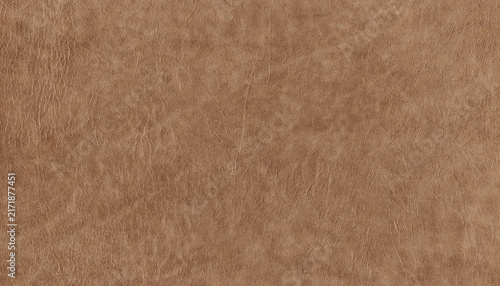 Beige faux leather texture with fine grain, natural creases and a matte finish. Elegant background for upholstery, fashion, branding and graphic design.