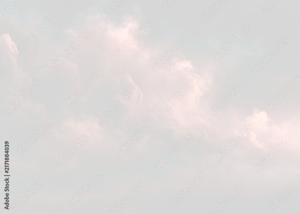 Fototapeta premium Soft wispy pink clouds PNG isolated on transparent background. Subtle cloud haze texture element for photo overlay