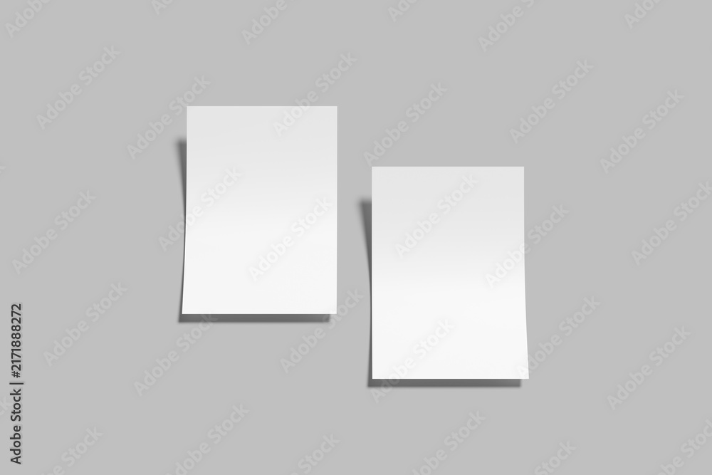 Fototapeta premium A4 Flyer Blank Mockup set