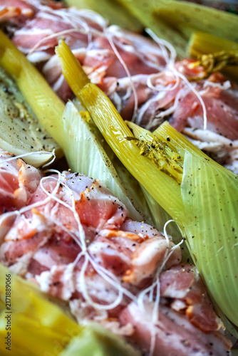 Close-up of a fish dish before cooking
