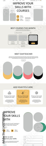 Education Center Website Landing Page