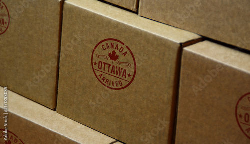 Ottawa arrived stamp and stamping
