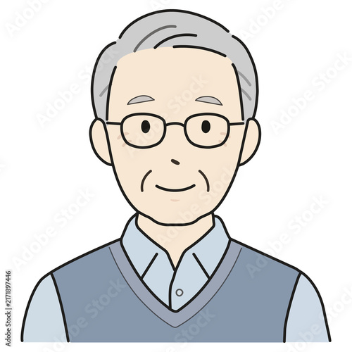 おじいちゃんのイラスト